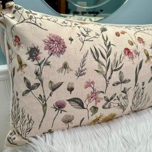 Callisto Home Floral‎ Spring Native Wildflowers Printed Pillow 14 x 24